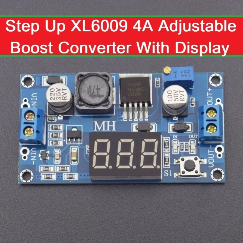 Módulo XL6009 Step UP Con Voltimetro