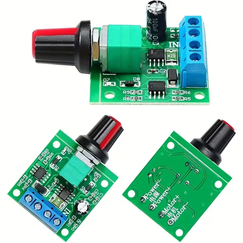 Controlador PWM Con Potenciometro 2A 1.5V -12V DC